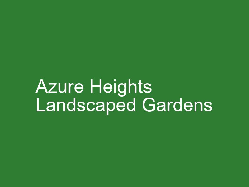 Landscaped Gardens